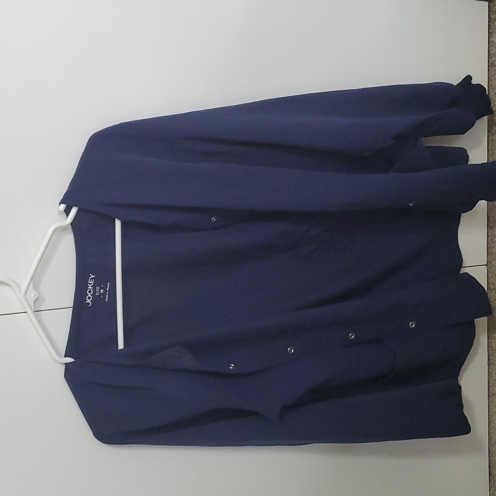 Navy scrub jacket